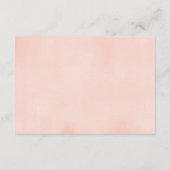 Carte d'enceinte de demande de livre à fleurs rose (Dos)