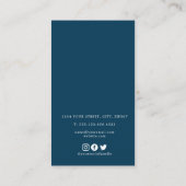 Carte d'enceinte d'entretien à agneau bleu (Dos)