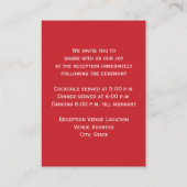 Carte d'enceinte des flocons rouges et blancs (Dos)