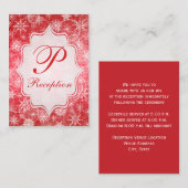 Carte d'enceinte des flocons rouges et blancs (Devant / Derrière)