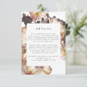 Carte d'enceinte florale moderne romantique (Debout devant)