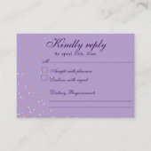 Carte d'enceinte violette gothique Glam Quince (Devant)