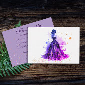 Carte d'enceinte violette gothique Glam Quince