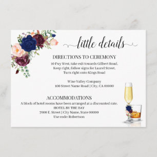 Carte d'enclos de la marine à fleurs Bulle et Bour