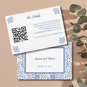 CARTE D'ENCOMBREMENT EN TALAVERA MEXICAIN BLEU CLA