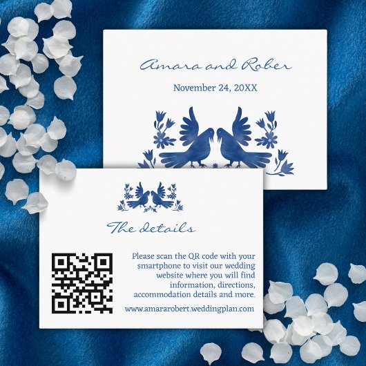 CARTE D'ENCOMBREMENT OISEAUX OTOMI WATERCOLOR