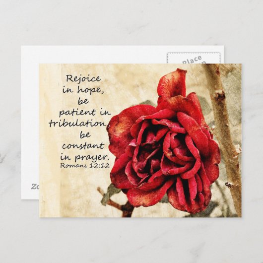 Carte d'encouragement (Devant / Derrière)