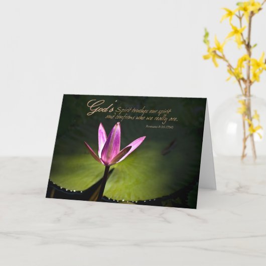 Carte d'encouragement (Fleur jaune)