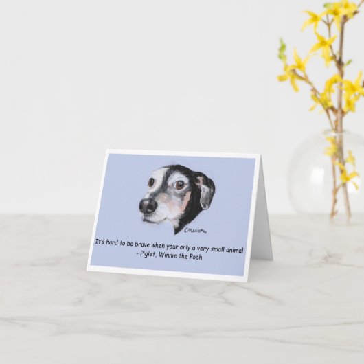 Carte d'encouragement (Fleur jaune)