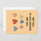 Carte d'encouragement Affirmation (Devant / Derrière)