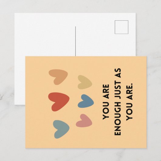 Carte d'encouragement Affirmation (Devant / Derrière)