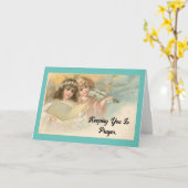 Carte d'encouragement Angels vintages (Fleur jaune)