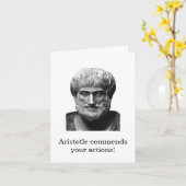 Carte d'encouragement Aristote (Fleur jaune)