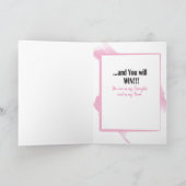 Carte d'encouragement au cancer du sein pour elle (Intérieur)