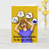 Carte d'encouragement aux aidants (Fleur jaune)