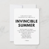 Carte d'encouragement aux aidants naturels - Été i (Devant)