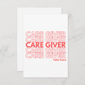 Carte d'encouragement aux aidants naturels (vide) (Devant / Derrière)