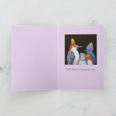 carte d'encouragement aux oiseaux doux (Intérieur)