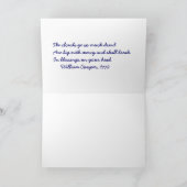 Carte d'encouragement avec ciel nuageux. (Intérieur)