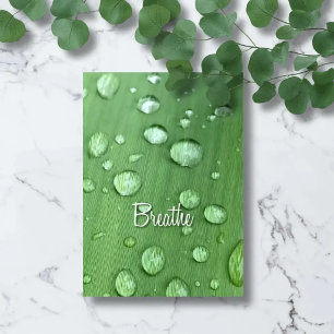 Carte d'encouragement botanique Respirer