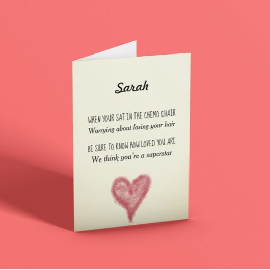 Carte d'encouragement Chemo