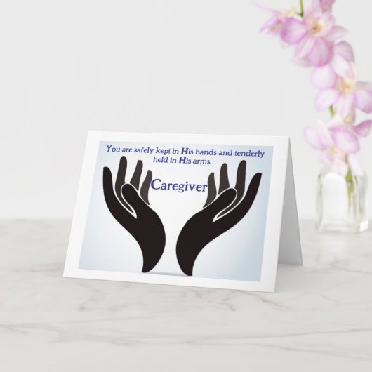 Carte d'encouragement Christian Caregiver (Orchidée)