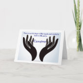 Carte d'encouragement Christian Caregiver (Devant)