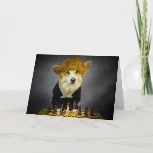 Carte d'encouragement Corgi (Devant)