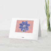 Carte d'encouragement de la foi rose jaune (Dos)