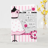 Carte d'encouragement de la force et de la dignité (Fleur jaune)