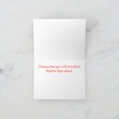 Carte d'encouragement de papillon (Intérieur)