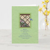 Carte d'encouragement Dragonfly/Tombo (Fleur jaune)