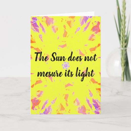 Carte d'encouragement et carte d'inspiration (Devant)