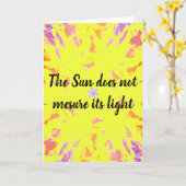 Carte d'encouragement et carte d'inspiration (Fleur jaune)