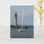 Carte d'encouragement et de soutien - Phare de Buf (Fleur jaune)