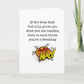 Carte d'encouragement et de support (Devant)