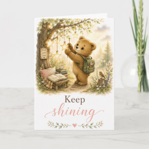 Carte d'encouragement Garder Briller Ours