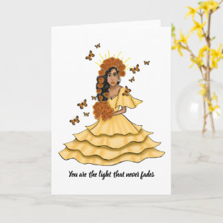 Carte d'encouragement inspirée de Día De Los Muert