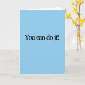 Carte d'encouragement - ironiquement ! (Fleur jaune)