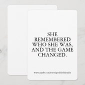 Carte d'encouragement personnalisée pour elle, cad (Devant / Derrière)