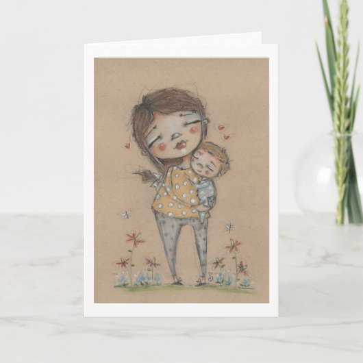 Carte d'encouragement pour la nouvelle maman (Devant)