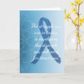 Carte d'encouragement pour l'amitié du SFC (Fleur jaune)