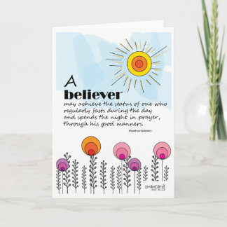 Carte d'encouragement pour les croyants