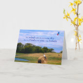 Carte d'encouragement pour les enfants (Fleur jaune)