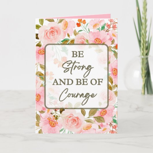 Carte d'encouragement pour les moments difficiles, (Devant)