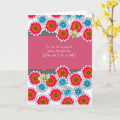 Carte d'encouragement pour les patients atteints d (Fleur jaune)
