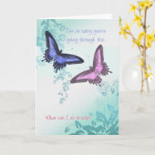 Carte d'encouragement pour les patients atteints d (Fleur jaune)