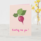 Carte d'encouragement pour vous (Pliée) (Fleur jaune)