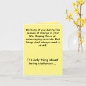 Carte d'encouragement - saison de changement - (Fleur jaune)