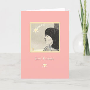 Carte d'encouragement Star Girl Dare to Dream 2